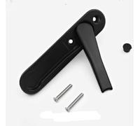 YZWHKJ Window Handle,UPVC Window Handle White/Black Zinc Alloy Hidden Window Handle Windows Hardware Accessories Screen Handle With Stainless Steel Screws(Black)