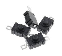 YZWRWRMKTB 10PCS 18X12MM Flashlight Switch 1.5A 250VAC Self Locking Patch Type Push Button Switch 2P-ON-OFF Small Switches