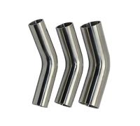 YZWRWRMKTB 1PC 45mm X 1.5mm 304 Stainless Steel 45 Degrees Lengthened Elbow Inside and Outside polishing