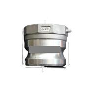 YZWRWRMKTB 2-1/2" BSPT Female x Type A Camlock Quick Disconnect Coupling 304 Stianless Cam Groove for Hose Pumps