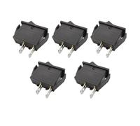 YZWRWRMKTB 5Pcs KCD3 Rocker Switch 16A/250V 20A/125V AC 2 Pin Power Switch 2 Position Black Boat ON-OFF Electrical Equipment Light Switches