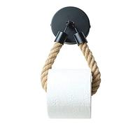 Yzwuyou Vintage Metal Toilet Paper Holder, Wall Mounted Hemp Rope, 1 Roll, Screw-In Installation