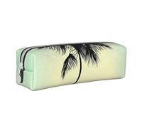 YZWXYYCWM Married Couple Walking On The Beach Leather Pencil Case - Durable, Stylish, and Compact Stationery Organizer for Men, Women, and Unisex - for Back to Desk, Travel, and Office Supplies