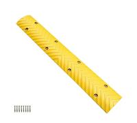 YZWZZXC Rubber Speed Bumps, Portable Speed Bump, Speed Bumps, Speed Reduction and Shock Absorption, for Roadfor Garage Entrance, School Entrance and Bicycle Lane(Yellow)