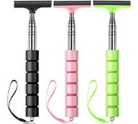 YZXODN 3 PCS Side Mirror Squeegee,Car Mirror Squeegee,Retractable Car Rearview Mirror Wiper,Portable Car Cleaning Tool for Rainy Foggy Weather,Universal Car Accessories(Blank/Pink/Green)