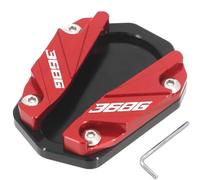 YZXOOP Foot Side Stand Enlarger Motorcycle Foot Side Stand Plate For Zontes 368g 368K 368E Extension Kickstand Pad Support Stand Kickstand Extender Plate(Red 1)