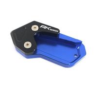YZXOOP Foot Side Stand Enlarger Motorcycle Side Stand Foot Pad For KYMCO AK550 AK 550 2017 2018 2019 2020 Kickstand Support Plate, Motorbike Extender Kickstand Kickstand Extender Plate(Blue)
