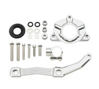 YZXOOP Motorcycle Steering Damper Stabilizer For Kawasaki Z1000 Z 1000 2010-2013 Dampers Stabilize With Mounting Bracket Support Kit Steering damper Mounting Bracket Adapter(Silver)
