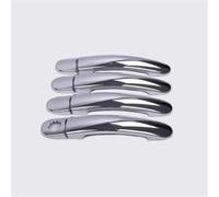 YZXOOP Outer Door Handle Covers Car Exterior Door Handle Cover for SEAT for Ibiza 6J Mk4 6L Mk3 FR for Cupra 2003-2016 Decoration Covers Trim Chrome Silver Auto Exterior Side Handles