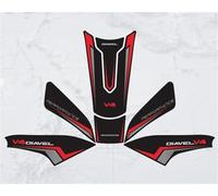 YZXOOP Tank Decal Stickers Motorcycle Side Fuel Tank Sticker For DUCATI DIAVEL V4 DIAVELV4 2023 Gas Tank Protector Traction Pad Motorbike Oil Tank Pad waterproof(Set 2)