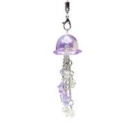YZYDF Fashionable Jellyfish Phone Charm Stylish Phone Lanyard Stylish Keychain Charm Accessory for Phones Key and Earphones