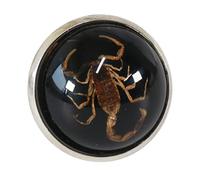 YZYDF Stylish Round Scorpion Rings Adjsuatble Opening Rings Resin Statement Unique Finger Jewellery Trendy Couple Gift