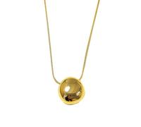 YZYDF Stylish Water Drop Pendant Necklace Simple Ovals Clavicle Chains Handcrafted Choker Geometric Jewelry for Men Women, 45cm, Gold