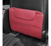 YZYLYW 2 Pack Kick Mats Back Seat Protector for Skoda Kadjar 2015-2021, Seat Protector Leather Car Seat Kick Mat with Storage Bag Protector Accessories, D/red