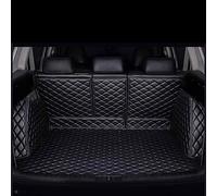 YZYLYW Car Leather Boot Liner Mats for Volkswagen Tiguan allspace 2017-2024, All Inclusive Trunk Boot Liner Mats Waterproof Anti Slip Pad Anti Scratch Interior Accessories,A/Black