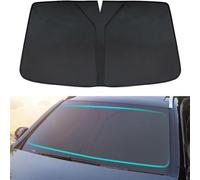 YZYLYW Custom Front Screen Sunshade for Audi E-tron Etron 55 quattro GE 2019-2024, Foldable Cover Visor Sunshades Sun Visor Protector Block UV Ray Accessories