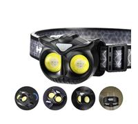 YZYOE LED Rechargeable Owl Head Light, New Outdoor Portable White Red Dual Light Source Cat Eye Lights, Mini Cute Animal Lighting with Magnet and Hook.