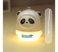 YZYOE LED Rechargeable Panda Night Light, Cute Animal Room Decoration, Children's Gift, Warm Yellow Eye Protection Light