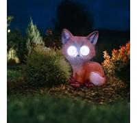 YZYOE LED Solar Little Fox Light, Outdoor Atmosphere Decoration lamp, Cute Resin Animal Fox Garden Landscape Lights.
