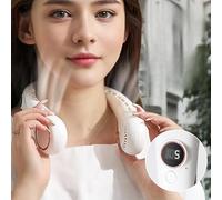 YZYOE Multi Functional Rechargeable Neck Fan with LED Display Screen, A New Five Mode Portable Fan for Work and Life.