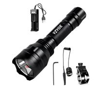 YZYOE Rechargeable 850NM Infrared Tactical Flashlight, 850 Infrared Hunting Observation Light, Universal Picatinny Track Installation kit with Pressure Switch for Pig Predator Light.