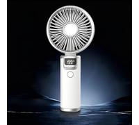 YZYOE Rechargeable Handheld high-Speed Wind Turbine Fan, Outdoor Portable Small Fan, with Power and Gear Display, Long Press the Switch to Immediately Turn it Off.