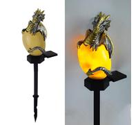 YZYOE Solar Energy Dragons Pet Light, Garden Decoration Resin Cute Animal Ground Lamp,Wireless Dusk to Dawn LED Sconce Lights Waterproof.