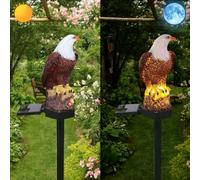 YZYOE Solar Energy Eagle Light, Garden Decoration Resin Cute Animal Ground Lamp,Wireless Dusk to Dawn LED Sconce Lights Waterproof.