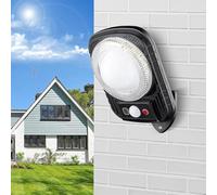 YZYOE Solar Induced Warm Light Street Light, Colorful Atmosphere Decorative Street Lamp, Wireless Dusk to Dawn Motion Sensor LED Sconce Lights IP65 Waterproof.