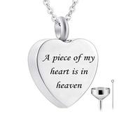 YZYSHA Cremation Jewelry Urn Pendant Necklace Memorial Ash Keepsake - Always in My Heart