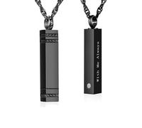 YZYSHA Urn Necklace Cube Cremation Jewelry for Ashes
