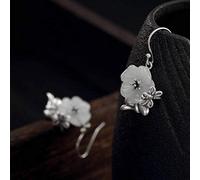 YZYSHHX for women, chinese style eardrop s nephrite natural jade white plum blossom dragonfly retro match any female earrings like