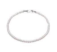 YZYSHHX natural bread round pearl necklace with 925 accessories fine jewelry for party/wedding Made in China