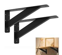 YZZHAJ Heavy Duty Shelf Bracket ,Countertop Support Brackets,12 inch Shelf Support Steel Mantel Brackets , Metal Shelf Brackets for Tops Cabinetry ,Countertops