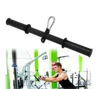 YZZHAJ LAT Pulldown Bar Attachment, Triceps Straight Bar, Strength Training Cable Attachments, Press Down Curl Bar for Home Gym Strength Exercise