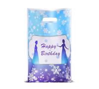 Yzzhaoo 30Pcs snowflake Party Favors Bags, Princess Goodie Bags with Handles for Kids Birthday Party Theme Candy Treat Small Gift Bags