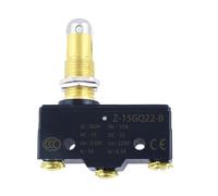 Z-15GQ22-B SPSD Panel Mount Roller Plunger Basic 1NO 1NC Limit Switch 12mm 15A 2Pcs