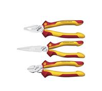 Wiha Plier Set 3Pcs Set Needle Nose Pliers Diagonal Cutter Vde Electrician 26852