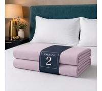 Z&A Bedding Lilac Fitted Sheet 2x Small Double - 30CM Extra Deep Elastic Corners Bedsheet, Soft Brushed Microfibre Sheet, Washable, Shrinkage & Fade Resistant