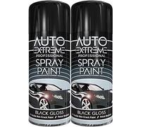 Z&A - Black Gloss Spray Paint 400ml - Glossy Finish Quick Drying Automotive Cans - Long Lasting Smooth Application - All Purpose Aerosol Indoor & Outdoor Spray Paints - For Metal, Wood & Plastic (2)