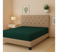 Z&A - Fitted Sheet Single - 30cm Deep Bed Sheet - Shrinkage & Fade Resistance - Soft Polycotton Elastic Bedsheet - Ease Care & Comfortable Beddingsheet (Emerald Green, Single 90x190+30cm)