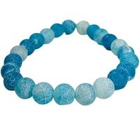 Z.A Gems Natural Blue Spider Agate Bracelet | 8MM Beads Bracelet,Braided Gift Bracelet & Stretch Charm Bracelet For Men Women, Gemstone, blue spider agate