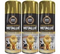 Z&A Metallic Shimmering Gold Spray 400ml - Quicky Dry Brilliant Gloss Finish Paint - Multi-Purpose Interior & Exterior Use - Premium Quality Aerosol Spray - Use on Metal, Plastic, Wood, Plastic (3)