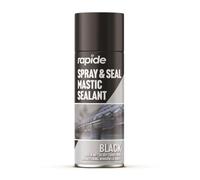 Z&A Spray And Seal Mastic Black Sealant 400ml - Waterproof Instant Leak Fix - Suitable For Wet Or Dry Surfaces - For Roof Window Gutter Pipes - Durable And Long Lasting - Interior & Exterior Use (1)