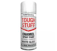 Z&A Tough Stuff Enamel White Gloss 400ml Spray Paint - Hard-Wearing Interior Exterior - Durable Long Lasting Smooth Finish Aerosol Can - For Renovate Metal Wood Plastic - Fast Drying Easy To Apply (2)