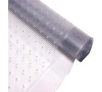 Z&A Vinyl Carpet Protector - Waterproof Plastic Guard Mat Protection - Heavy Duty Non-Slip Grippers Clear Sheet - Transparent Floor Runner Roll For Hallways, Living Room, Kitchen (20Ft x 27 Inches)