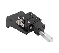 Z Axes Linear Stage High Accuracy Cross Roller Guide Manual Precision Linear Slide Table for Production Machinery Testing Equipment Aluminum Alloy Black Anodized 40x40mm