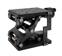 Z-Axis Lifting Platform, Manual Lab Jack Lift Table, High-Precision Linear Stage Platform Elevator with Scale Ruler, Aluminum Alloy Construction 60mm Stroke 44LBS Load Bearing