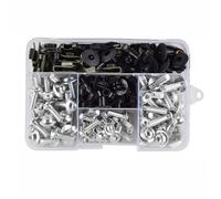 Z Compatible With For TRX850 FZS600 FZR250 TZR50 MT25 Motorcycle Fairing Bolts Screws Kit Nut Clips Motorbike Body Work For Bolt Kit(Silver)