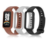Z.DuDuZAZA Strap Compatible with Xiaomi Smart Band 9 Active Belts Replacement, [3 Pack] Adjustable Silicone Wristbands Change for Mi Smart Band 9 Active (P-C)